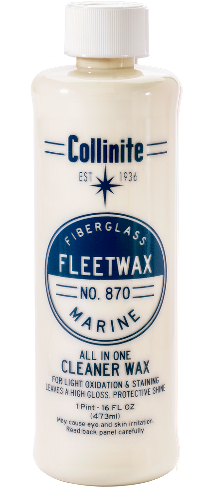 collinite no. 870 fiberglass all in one boat cleaner wax